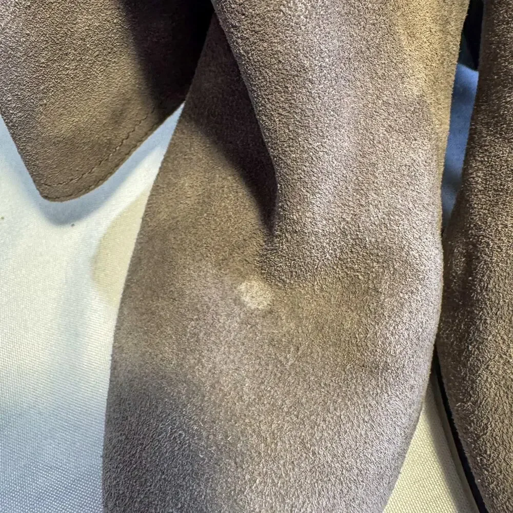 👢 Vintage Y2K Lucky Brand Suede Mid-Calf Slouchy Western Boots - Picture 4 of 9